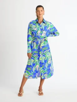 Woman SHEIKE Dresses^Balearic Sea Linen Shirt Dress