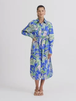 Woman SHEIKE Dresses^Balearic Sea Linen Shirt Dress