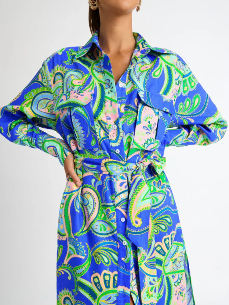 Woman SHEIKE Dresses^Balearic Sea Linen Shirt Dress