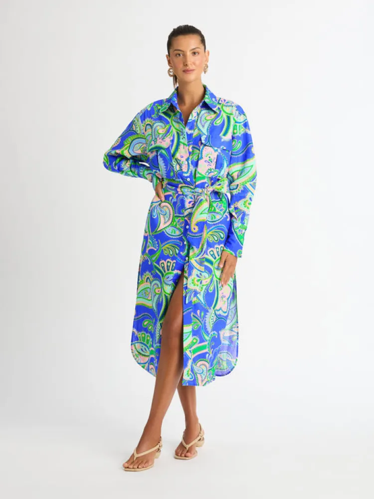 Woman SHEIKE Dresses^Balearic Sea Linen Shirt Dress