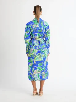 Woman SHEIKE Dresses^Balearic Sea Linen Shirt Dress