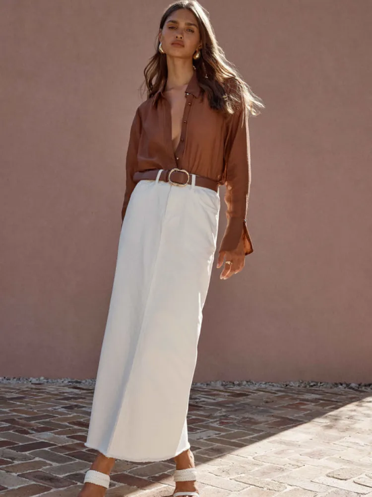 Woman SHEIKE Workwear^Denim Maxi Skirt