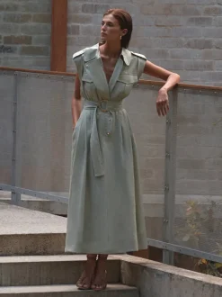 Woman SHEIKE Workwear^Utility Linen Dress